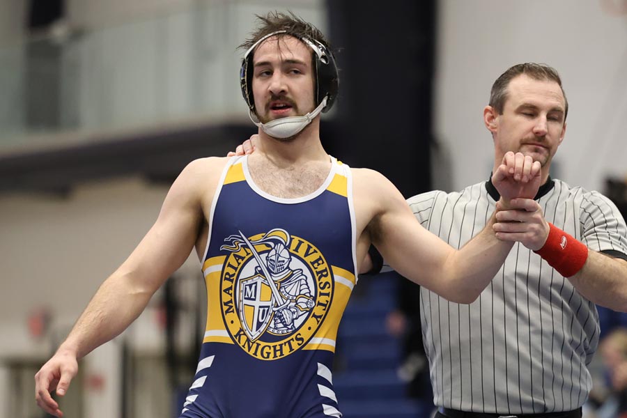 Marian University Wrestler